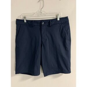 Lululemon ABC Shorts Mens 34 Navy Classic Fit Chino Performance Modern Golf